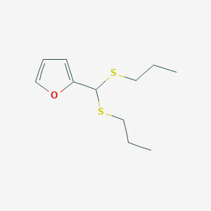 molecular formula C11H18OS2 B1505720 2-[Bis(propylsulfanyl)methyl]furan CAS No. 97913-80-9