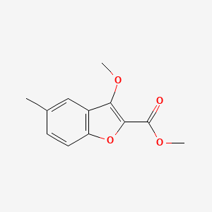 molecular formula C12H12O4 B15057213 Methyl 3-methoxy-5-methylbenzofuran-2-carboxylate 