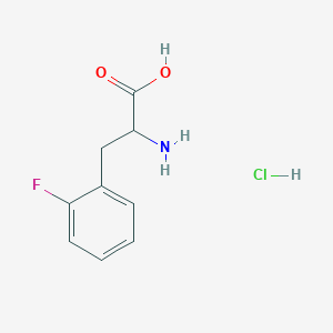 molecular formula C9H11ClFNO2 B1505728 L-Phenylalanine, 2-fluoro-, hydrochloride CAS No. 451-07-0