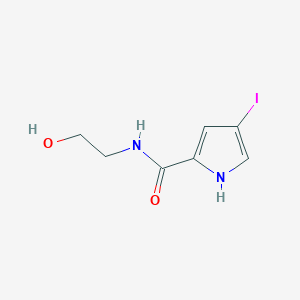molecular formula C7H9IN2O2 B15057333 N-(2-Hydroxyethyl)-4-iodo-1H-pyrrole-2-carboxamide 