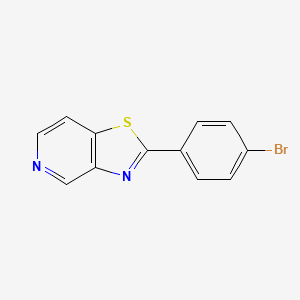 molecular formula C12H7BrN2S B15057419 2-(4-Bromophenyl)thiazolo[4,5-C]pyridine 