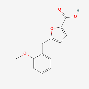 molecular formula C13H12O4 B15057487 5-(2-Methoxybenzyl)furan-2-carboxylic acid 
