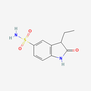 molecular formula C10H12N2O3S B15057600 3-Ethyl-2-oxoindoline-5-sulfonamide 
