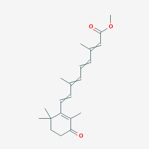 molecular formula C21H28O3 B1505763 Methyl 3,7-dimethyl-9-(2,6,6-trimethyl-3-oxocyclohexen-1-yl)nona-2,4,6,8-tetraenoate 