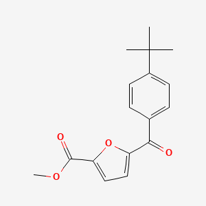 molecular formula C17H18O4 B15057685 Methyl5-(4-(tert-butyl)benzoyl)furan-2-carboxylate 