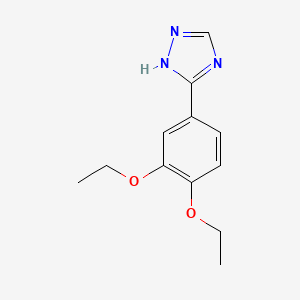 molecular formula C12H15N3O2 B15057688 3-(3,4-Diethoxyphenyl)-1H-1,2,4-triazole 