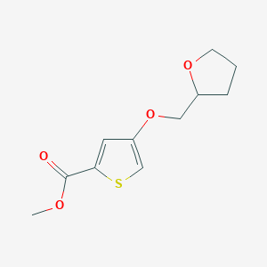 molecular formula C11H14O4S B15057703 Methyl 4-((tetrahydrofuran-2-yl)methoxy)thiophene-2-carboxylate 
