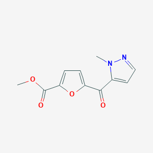 molecular formula C11H10N2O4 B15057787 Methyl 5-(1-methyl-1H-pyrazole-5-carbonyl)furan-2-carboxylate 