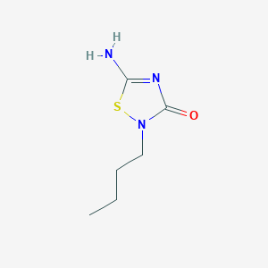 molecular formula C6H11N3OS B15057898 5-Amino-2-butyl-1,2,4-thiadiazol-3(2H)-one 