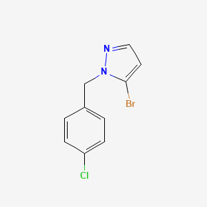 molecular formula C10H8BrClN2 B15057977 5-Bromo-1-(4-chlorobenzyl)-1H-pyrazole 