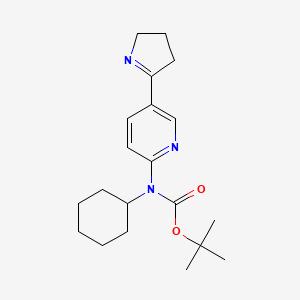 molecular formula C20H29N3O2 B15058044 tert-Butyl cyclohexyl(5-(3,4-dihydro-2H-pyrrol-5-yl)pyridin-2-yl)carbamate 