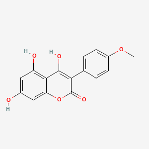 molecular formula C16H12O6 B1505809 4,5,7-Trihydroxy-4'-methoxy-3-phenylcoumarin CAS No. 4376-81-2
