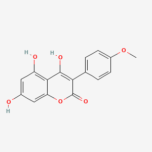 Coumarin, 4,5,7-trihydroxy-3-(p-methoxyphenyl)-