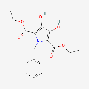 molecular formula C17H19NO6 B1505816 Diethyl 1-benzyl-3,4-dihydroxy-1H-pyrrole-2,5-dicarboxylate CAS No. 376395-32-3