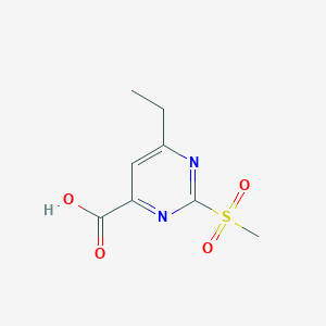 6-Ethyl-2-methylsulfonylpyrimidine-4-carboxylic acid