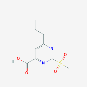 2-Methylsulfonyl-6-propylpyrimidine-4-carboxylic acid