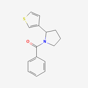 molecular formula C15H15NOS B15058514 Phenyl(2-(thiophen-3-yl)pyrrolidin-1-yl)methanone 