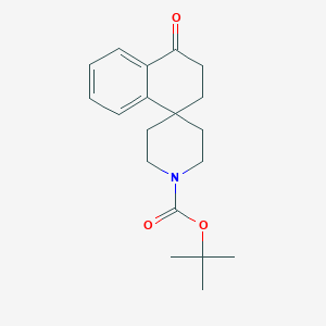molecular formula C19H25NO3 B1505859 Tert-butyl 4-oxo-3,4-dihydro-2H-spiro[naphthalene-1,4'-piperidine]-1'-carboxylate CAS No. 948034-21-7