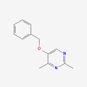 molecular formula C13H14N2O B15058601 5-(Benzyloxy)-2,4-dimethylpyrimidine 