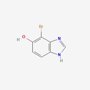 molecular formula C7H5BrN2O B15058638 4-Bromo-1H-benzo[d]imidazol-5-ol 