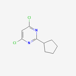 molecular formula C9H10Cl2N2 B15058664 4,6-Dichloro-2-cyclopentylpyrimidine 
