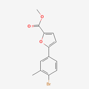 molecular formula C13H11BrO3 B15058689 Methyl 5-(4-bromo-3-methylphenyl)furan-2-carboxylate 