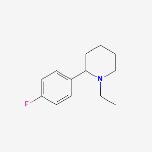 molecular formula C13H18FN B15058703 1-Ethyl-2-(4-fluorophenyl)piperidine 
