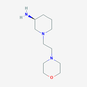 molecular formula C11H23N3O B15058708 (S)-1-(2-Morpholinoethyl)piperidin-3-amine 