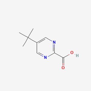 molecular formula C9H12N2O2 B15058803 5-(tert-Butyl)pyrimidine-2-carboxylic acid 