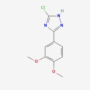 molecular formula C10H10ClN3O2 B15058845 5-chloro-3-(3,4-dimethoxyphenyl)-1H-1,2,4-triazole 