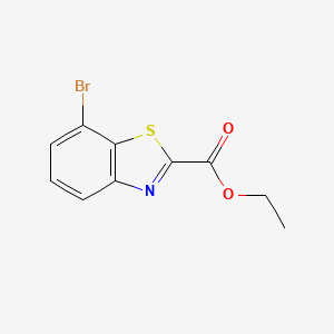 molecular formula C10H8BrNO2S B15058887 Ethyl 7-bromobenzo[d]thiazole-2-carboxylate 