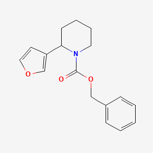 molecular formula C17H19NO3 B15058907 Benzyl 2-(furan-3-yl)piperidine-1-carboxylate 