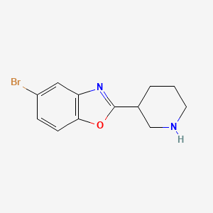 molecular formula C12H13BrN2O B1505892 5-Bromo-2-piperidin-3-YL-benzooxazole CAS No. 885275-09-2