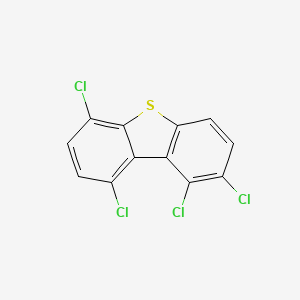 molecular formula C12H4Cl4S B15058924 Dibenzothiophene, 1,2,6,9-tetrachloro- CAS No. 134705-53-6