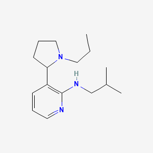 molecular formula C16H27N3 B15058930 N-Isobutyl-3-(1-propylpyrrolidin-2-yl)pyridin-2-amine 