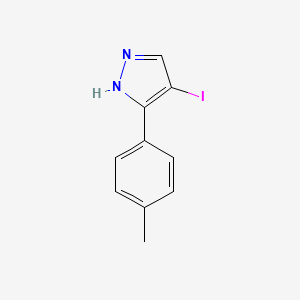 molecular formula C10H9IN2 B15058961 4-Iodo-3-(p-tolyl)-1H-pyrazole 