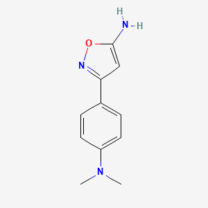 molecular formula C11H13N3O B1505897 3-[4-(Dimethylamino)phenyl]-1,2-oxazol-5-amine CAS No. 887591-43-7