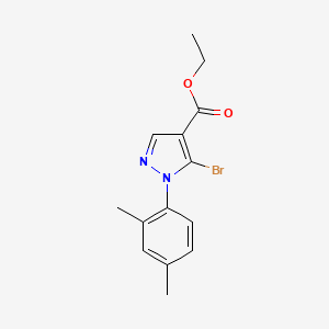 molecular formula C14H15BrN2O2 B15058973 Ethyl 5-bromo-1-(2,4-dimethylphenyl)-1H-pyrazole-4-carboxylate 