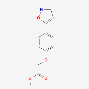 molecular formula C11H9NO4 B15059057 2-(4-(Isoxazol-5-yl)phenoxy)acetic acid 