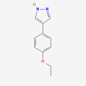 molecular formula C11H12N2O B15059118 4-(4-Ethoxyphenyl)-1H-pyrazole 