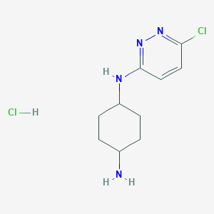 molecular formula C10H16Cl2N4 B15059164 N1-(6-chloropyridazin-3-yl)cyclohexane-1,4-diamine hydrochloride 