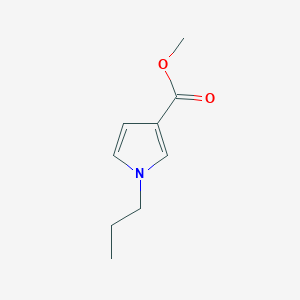 molecular formula C9H13NO2 B15059168 Methyl 1-propyl-1H-pyrrole-3-carboxylate 