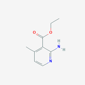 molecular formula C9H12N2O2 B15059300 Ethyl 2-amino-4-methylnicotinate 
