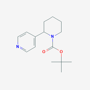 molecular formula C15H22N2O2 B15059303 tert-Butyl 2-(pyridin-4-yl)piperidine-1-carboxylate 