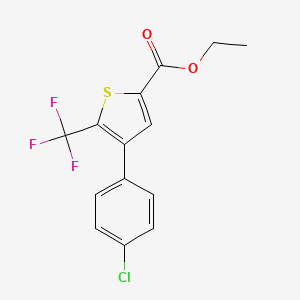 molecular formula C14H10ClF3O2S B1505931 Ethyl 4-(4-chlorophenyl)-5-(trifluoromethyl)thiophene-2-carboxylate CAS No. 208108-54-7