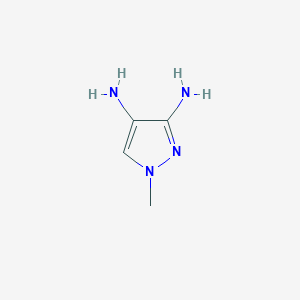 molecular formula C4H8N4 B15059376 1-methyl-1H-pyrazole-3,4-diamine 