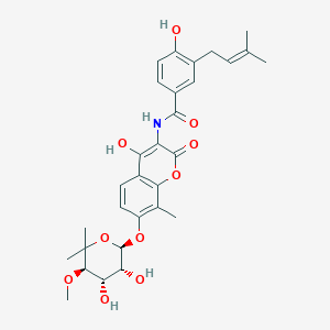 molecular formula C30H35NO10 B1505941 Descarbamoylnovobiocin CAS No. 75057-97-5