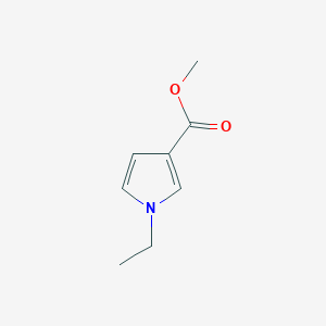 molecular formula C8H11NO2 B15059430 Methyl 1-ethyl-1H-pyrrole-3-carboxylate 