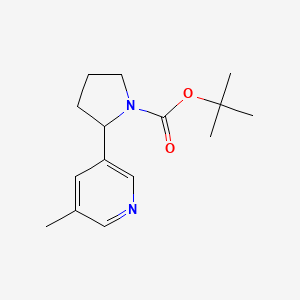 molecular formula C15H22N2O2 B15059442 tert-Butyl 2-(5-methylpyridin-3-yl)pyrrolidine-1-carboxylate 