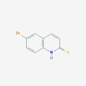 molecular formula C9H6BrNS B15059443 6-Bromoquinoline-2-thiol 